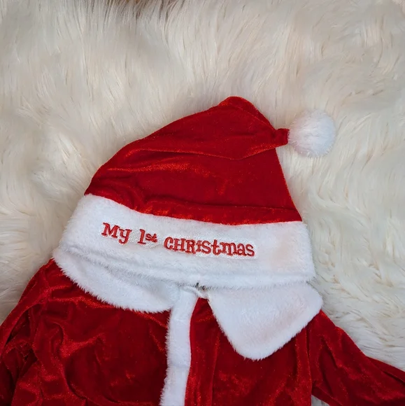 Baby’s 1st Christmas  for Baby Boy Size 0- 12 Month - Picture 2 of 7